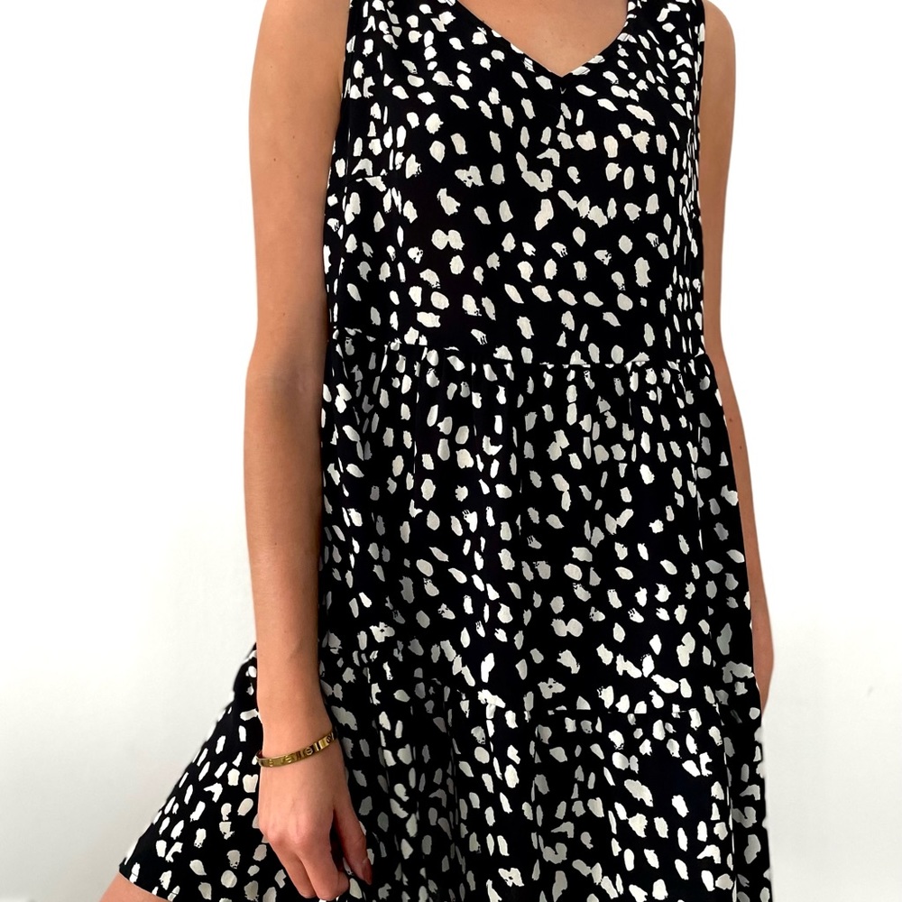 Mini Flowey black dress - Picture 2 of 2
